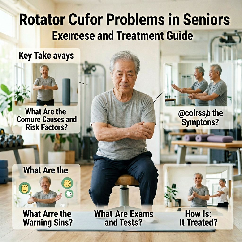 Rotator Cuff Problems in Seniors: Symptoms, Exercises and Treatment Guide