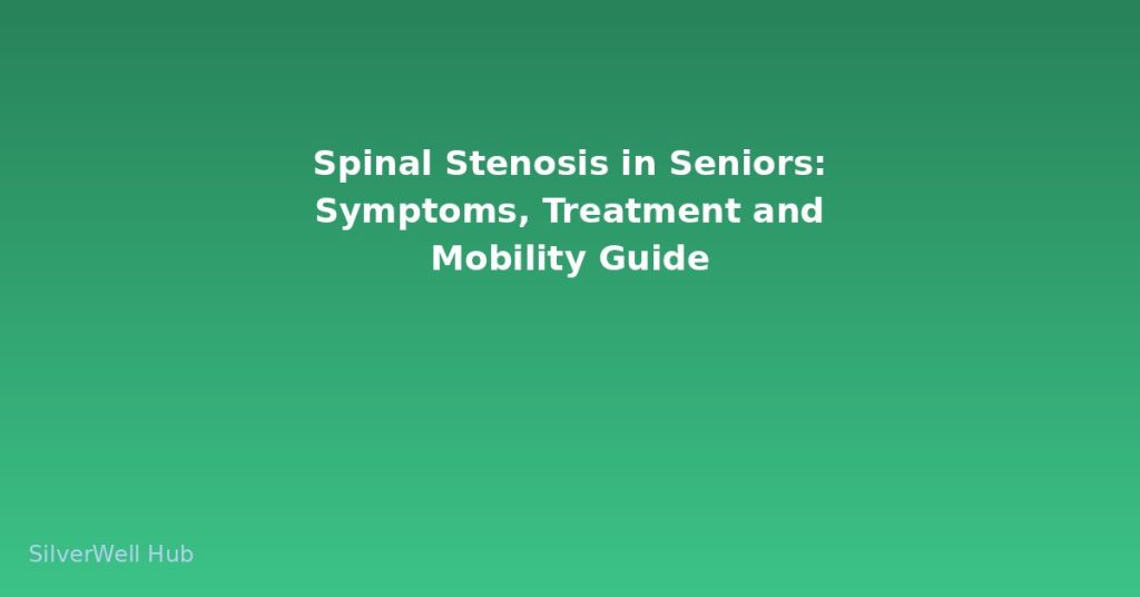 Spinal Stenosis in Seniors: Symptoms, Treatment and Mobility Guide