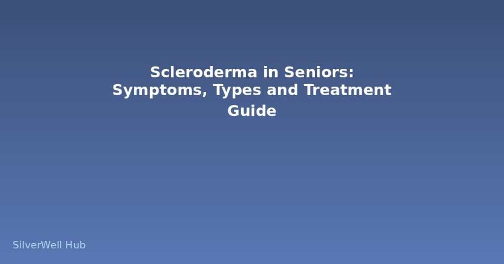 Scleroderma in Seniors: Symptoms, Types and Treatment Guide