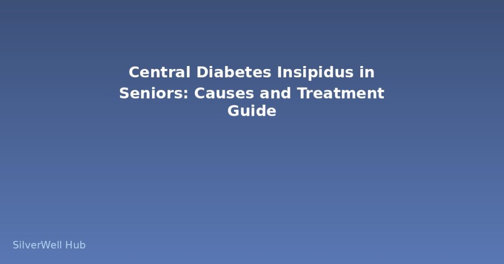 Central Diabetes Insipidus in Seniors: Causes and Treatment Guide