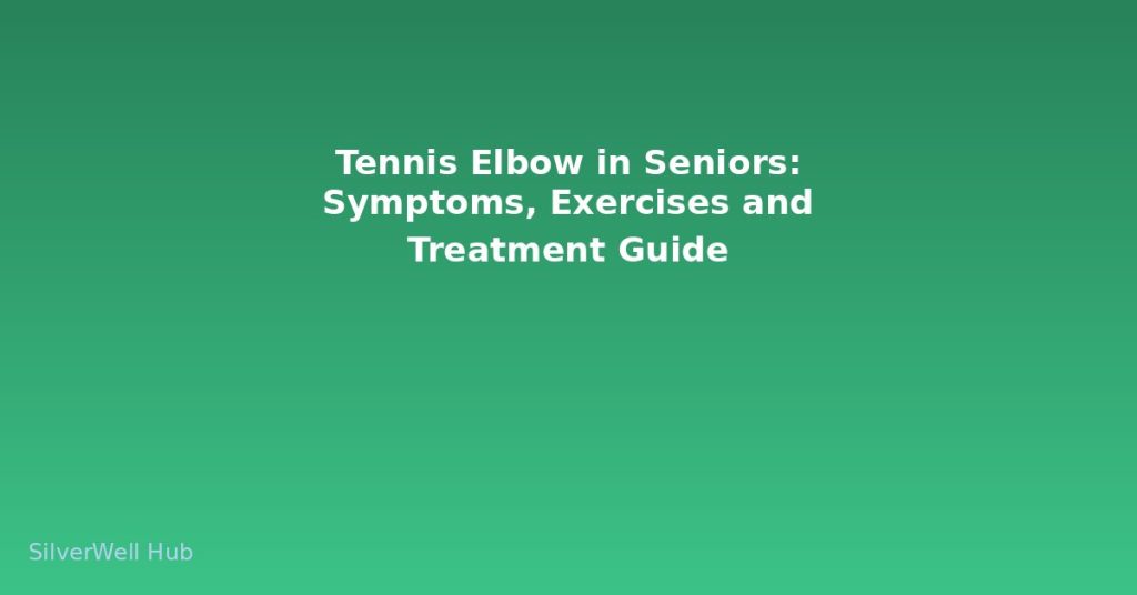 Tennis Elbow in Seniors: Symptoms, Exercises and Treatment Guide