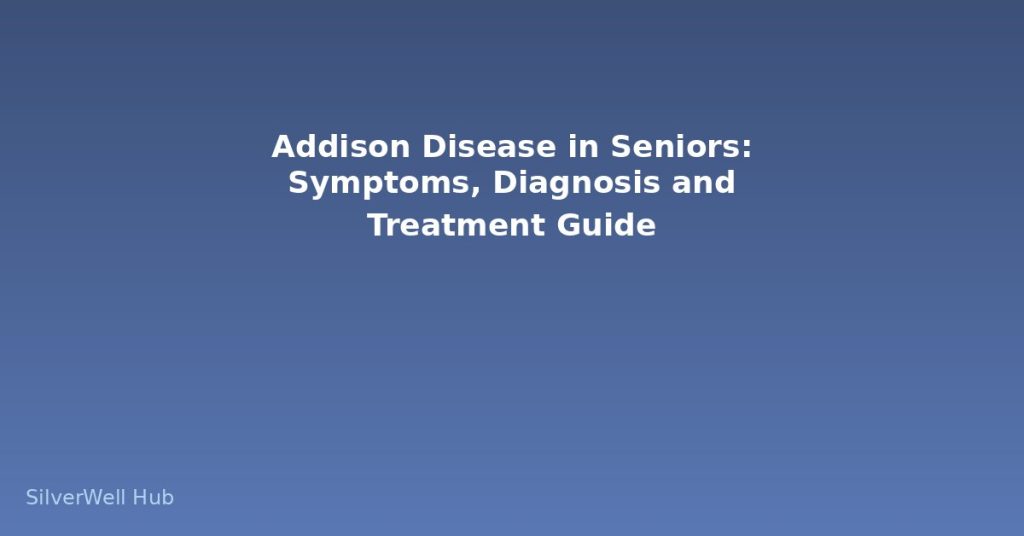 Addison Disease in Seniors: Symptoms, Diagnosis and Treatment Guide