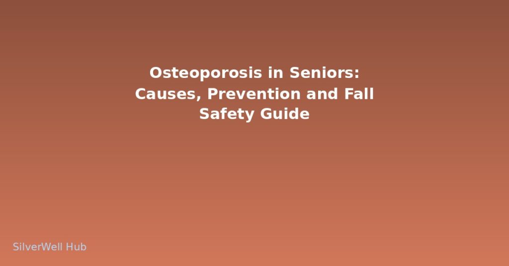 Osteoporosis in Seniors: Causes, Prevention and Fall Safety Guide