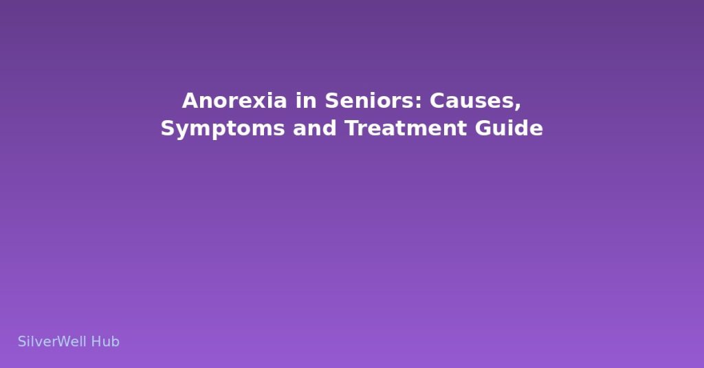Anorexia in Seniors: Causes, Symptoms and Treatment Guide