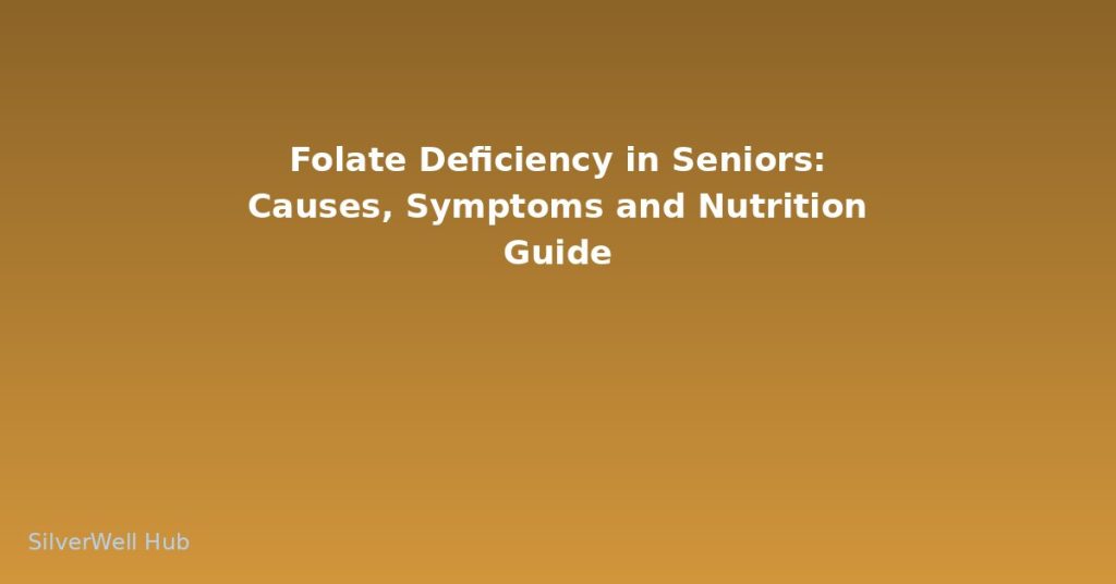 Folate Deficiency in Seniors: Causes, Symptoms and Nutrition Guide