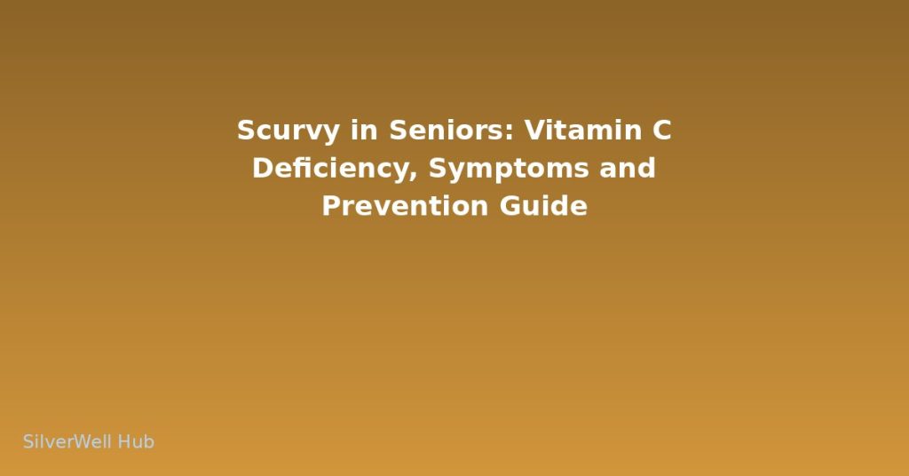 Scurvy in Seniors: Vitamin C Deficiency, Symptoms and Prevention Guide