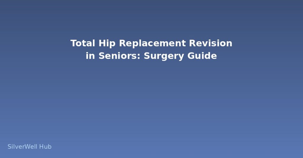 Total Hip Replacement Revision in Seniors: Surgery Guide