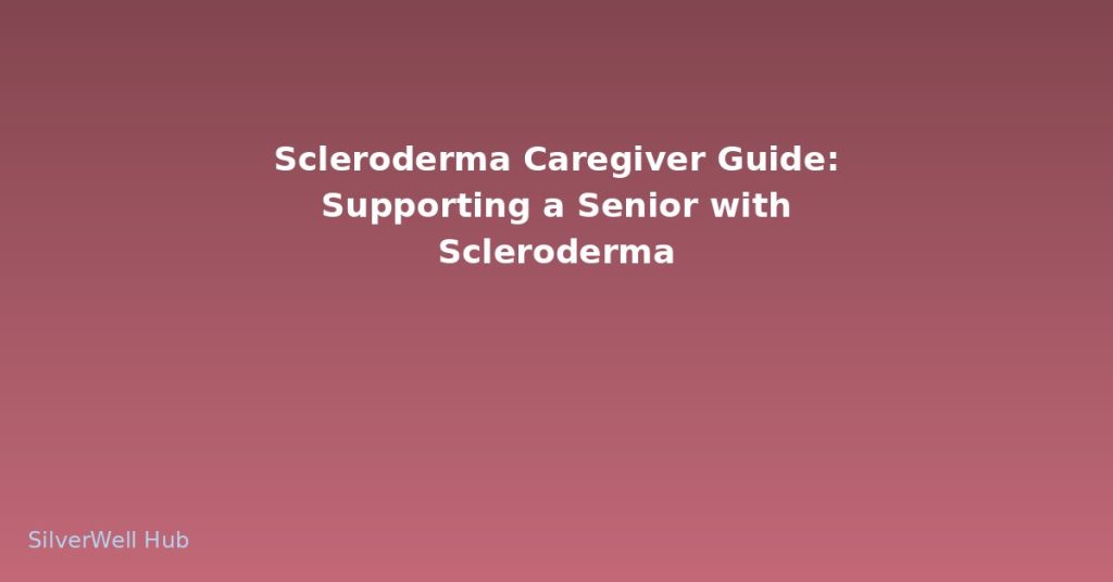 Scleroderma Caregiver Guide: Supporting a Senior with Scleroderma