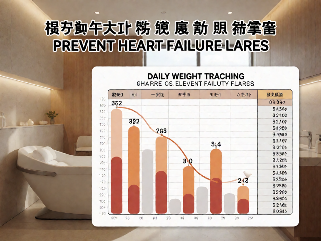 Senior health guide about Heart Failure Daily - medical illustration
