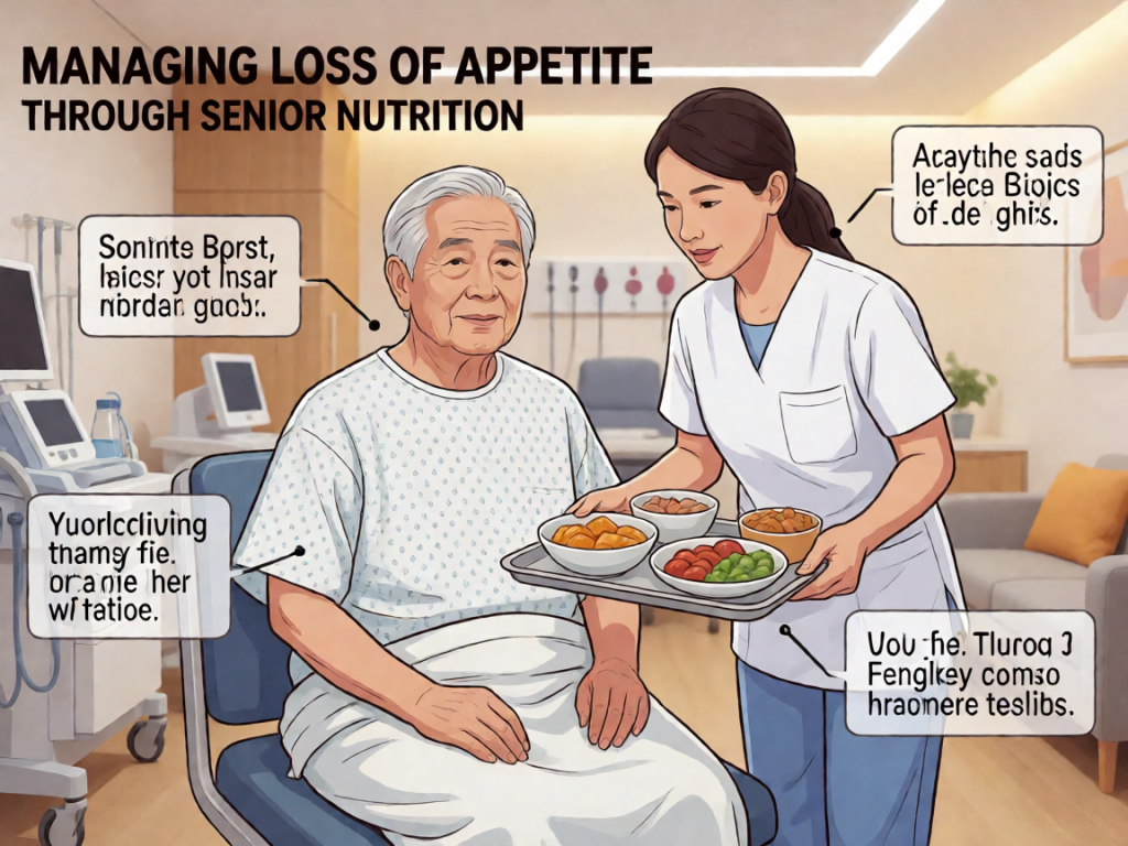 Senior health guide about Managing Loss of - medical illustration