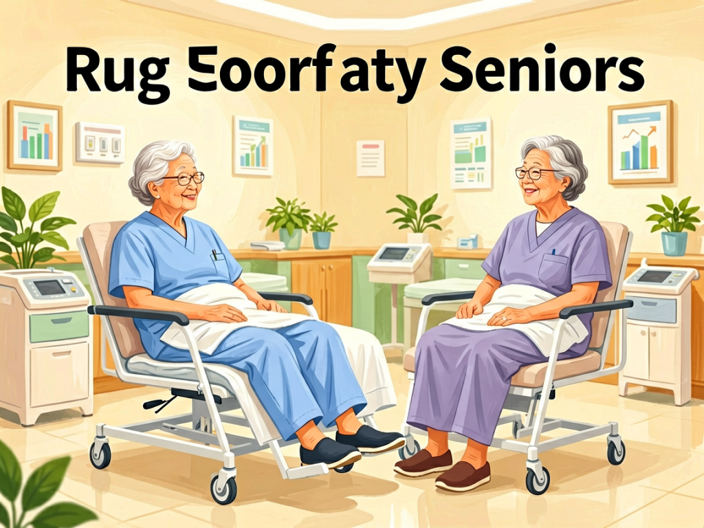 Senior health guide about Rug and Floor - medical illustration