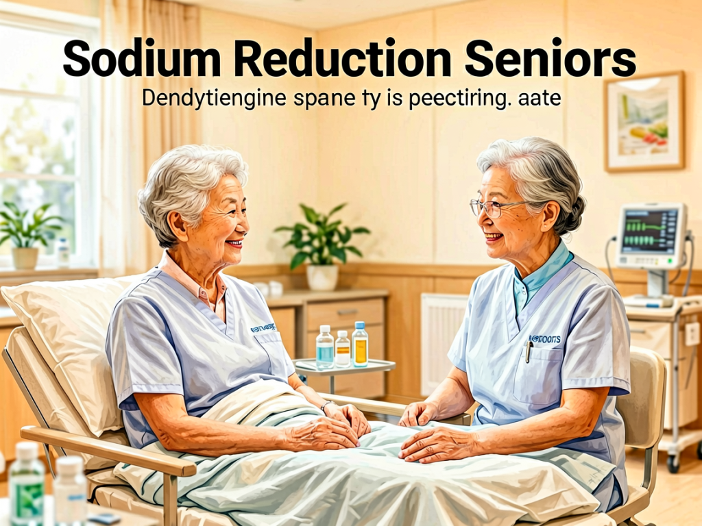 Senior health guide about Sodium Reduction for - medical illustration