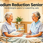 Senior health guide about Sodium Reduction for - medical illustration