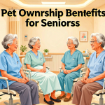 Senior health guide about Pet Ownership Benefits - medical illustration