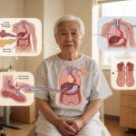 Senior health guide about B12 Absorption Challenges - medical illustration