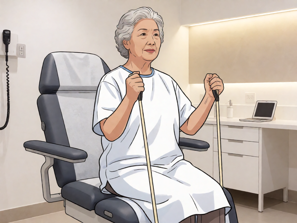 Senior health guide about Resistance Band Workouts - medical illustration