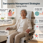 Senior health guide about Sarcopenia Management Strategies - medical illustration