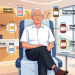 Senior health guide about Polypharmacy Risks and - medical illustration