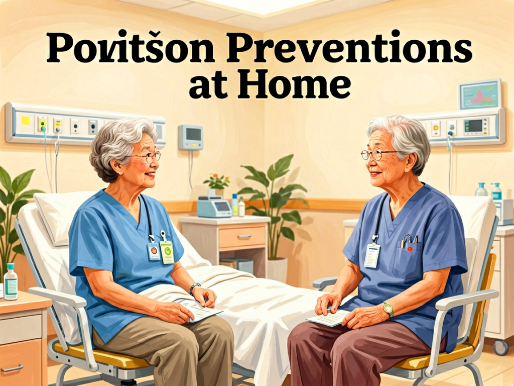 Senior health guide about Poison Prevention at - medical illustration