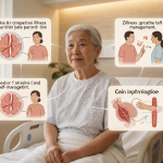 Senior health guide about Illness Perception and - medical illustration