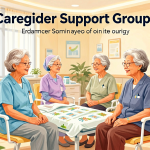 Senior health guide about Caregiver Support Groups - medical illustration