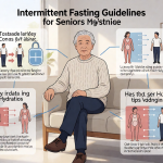 Senior health guide about Intermittent Fasting Guidelines - medical illustration