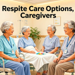 Senior health guide about Respite Care Options - medical illustration