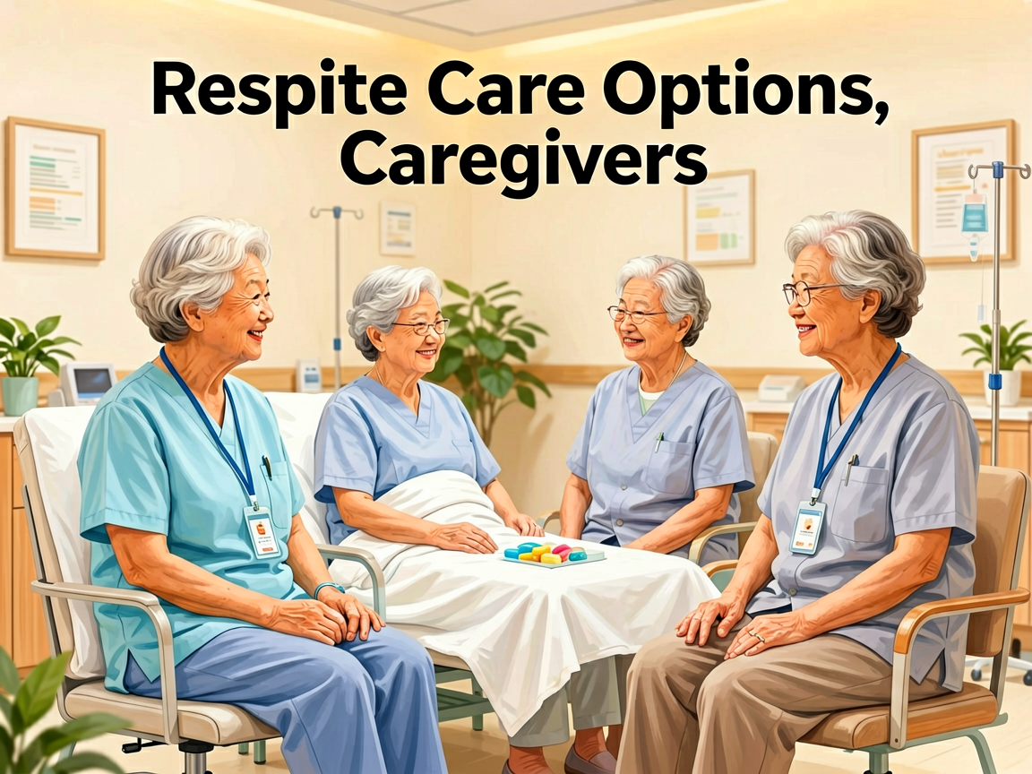 Senior health guide about Respite Care Options - medical illustration
