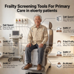 Senior health guide about Frailty Screening Tools - medical illustration