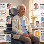 Senior health guide about Anxiety Disorders in - medical illustration