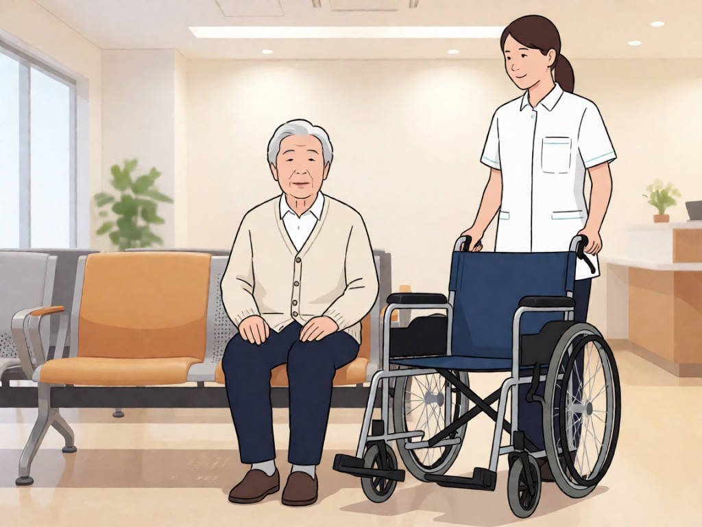 Senior health guide about Transportation Assistance for - medical illustration
