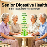 Senior health guide about Fiber Intake for - medical illustration
