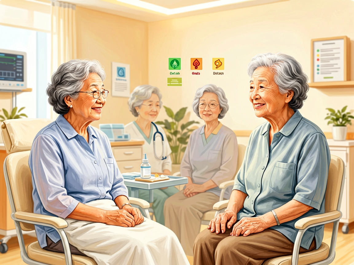 Senior health guide about Tinnitus in Seniors - medical illustration