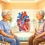Senior health guide about Heart Disease Prevention - medical illustration