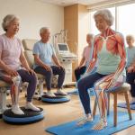 Senior health guide about Proprioceptive Balance Training - medical illustration
