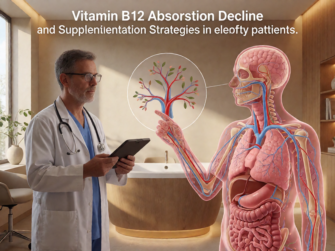 Senior health guide about Vitamin B12 Absorption - medical illustration