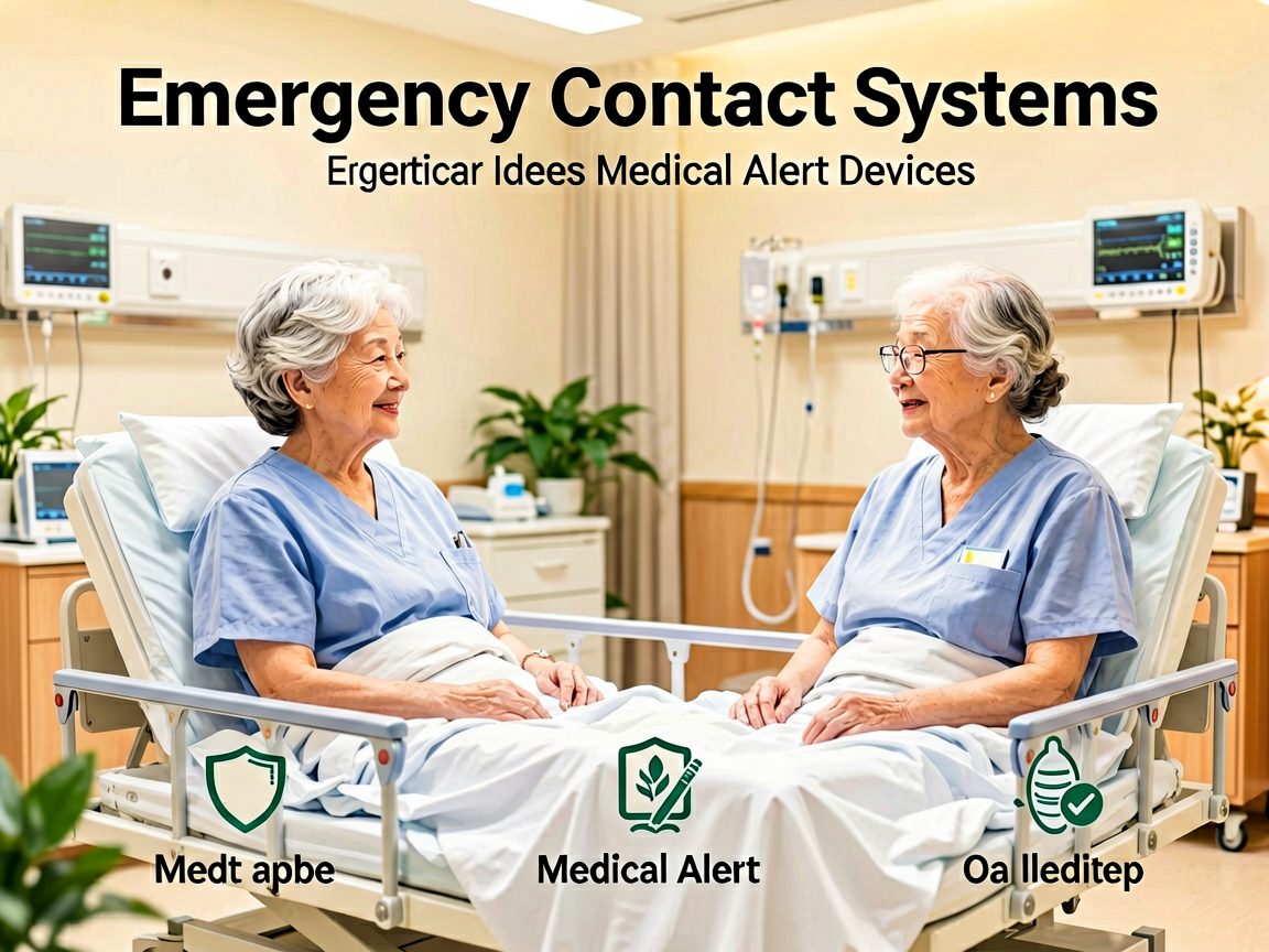 Senior health guide about Emergency Contact Systems - medical illustration