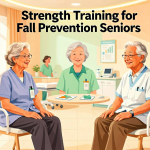 Senior health guide about Strength Training for - medical illustration