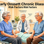 Senior health guide about Early Onset Chronic - medical illustration