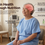 Senior health guide about Brain Health Through - medical illustration