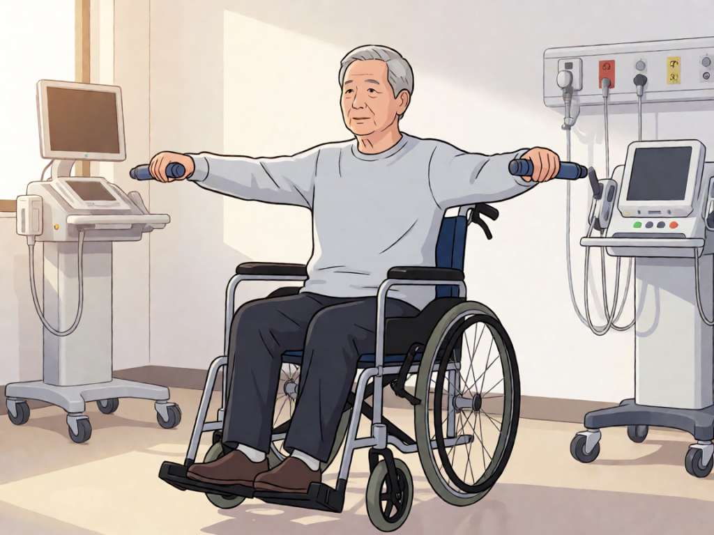 Senior health guide about Seated Upper Body - medical illustration