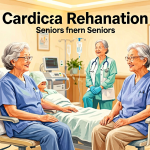 Senior health guide about Cardiac Rehabilitation for - medical illustration
