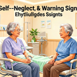 Senior health guide about Elder Self-Neglect Warning - medical illustration