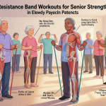 Senior health guide about Resistance Band Workouts - medical illustration