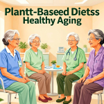 Senior health guide about Plant-Based Diets for - medical illustration