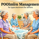 Senior health guide about COPD Management for - medical illustration