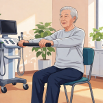 Senior health guide about High Intensity Interval - medical illustration