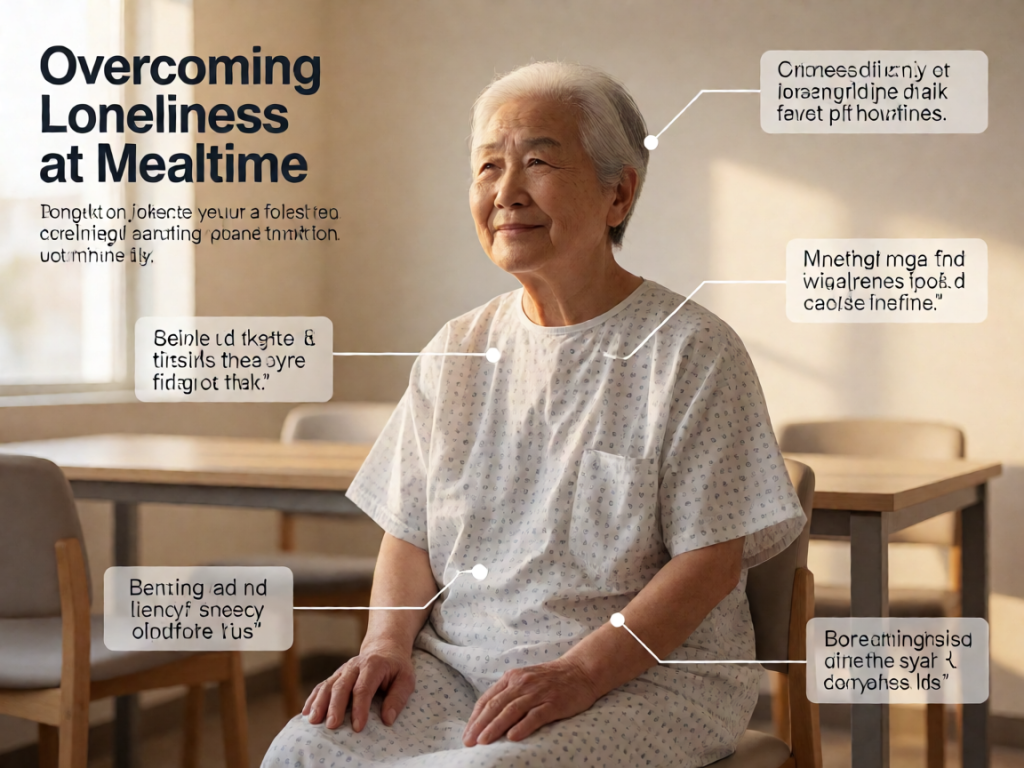 Senior health guide about Overcoming Loneliness at - medical illustration