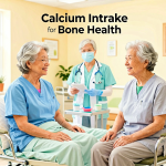Senior health guide about Calcium Intake for - medical illustration