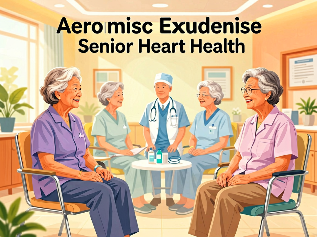 Senior health guide about Aerobic Exercise Guidelines - medical illustration